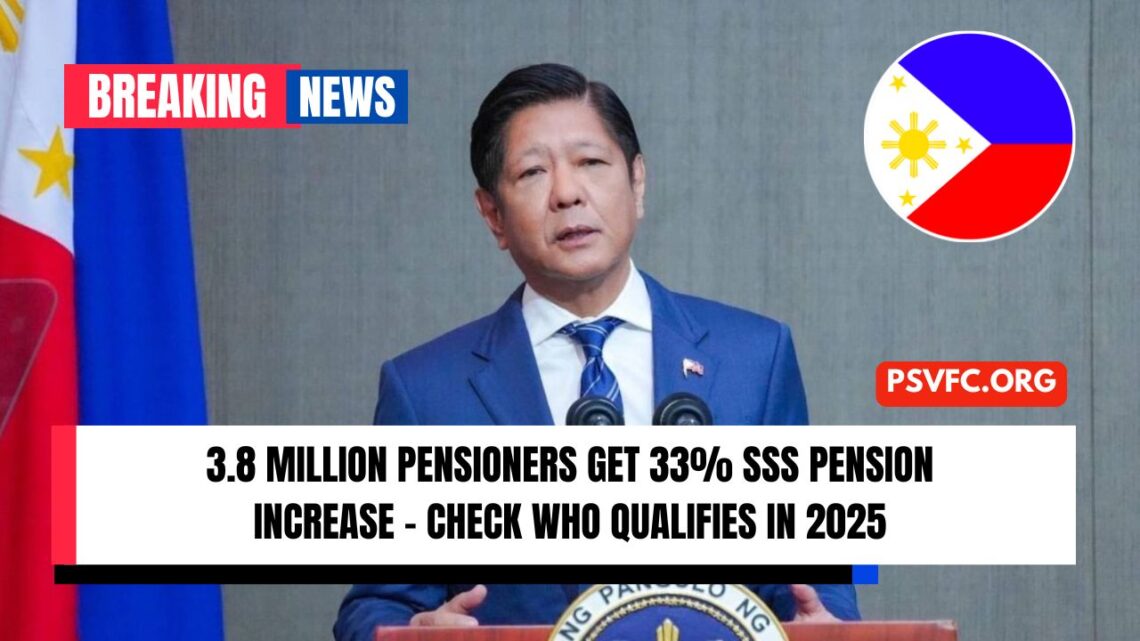 3.8 Million Pensioners Get 33% SSS Pension Increase – Check Who Qualifies In 2025
