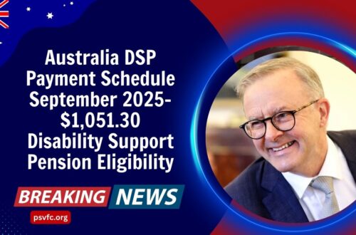 Australia DSP Payment Schedule September 2025- $1,051.30 Disability Support Pension Eligibility