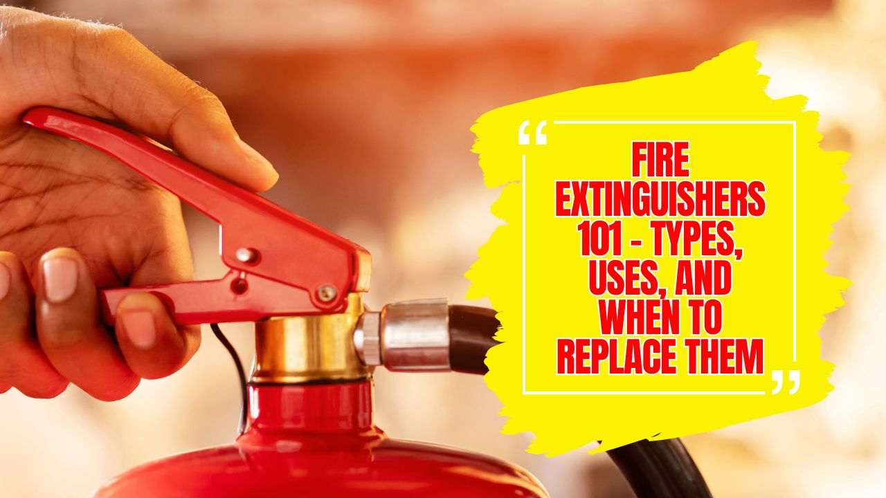 Fire Extinguishers 101 - Types, Uses, And When To Replace Them