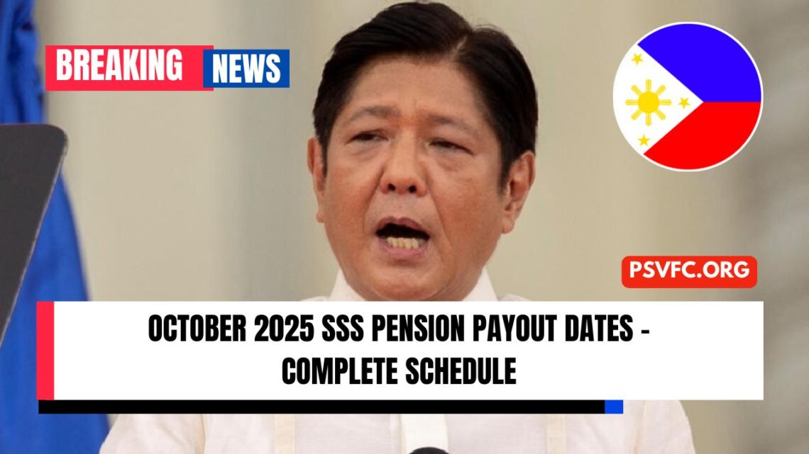 October 2025 SSS Pension Payout Dates – Complete Schedule