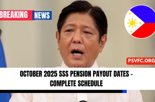October 2025 SSS Pension Payout Dates – Complete Schedule