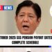 October 2025 SSS Pension Payout Dates – Complete Schedule